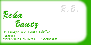 reka bautz business card